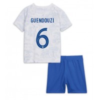 Camisa de Futebol França Matteo Guendouzi #6 Equipamento Secundário Infantil Mundo 2022 Manga Curta (+ Calças curtas)